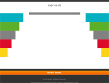 Tablet Screenshot of caprise.de